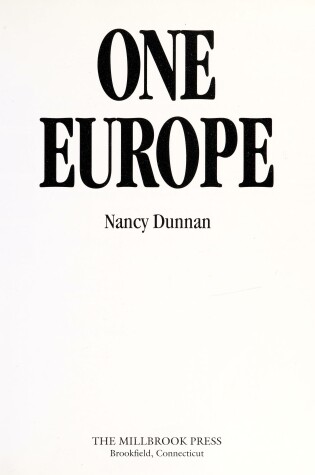 Cover of One Europe