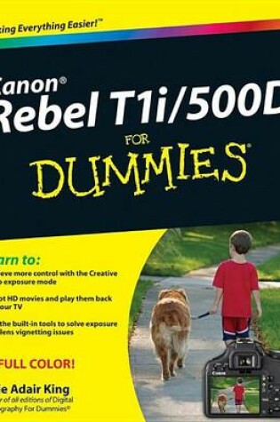 Cover of Canon EOS Rebel T1i/500d for Dummies