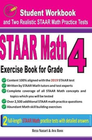 Cover of STAAR Math Exercise Book for Grade 4
