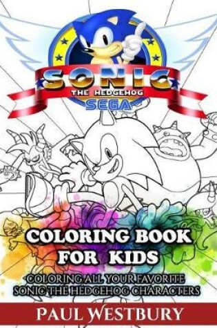 Cover of Sonic the Hedgehog Coloring Book for Kids