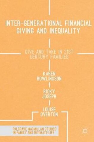 Cover of Inter-generational Financial Giving and Inequality
