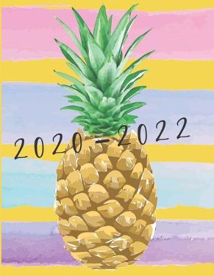 Book cover for 2020-2022 3 Year Planner Pineapple Monthly Calendar Goals Agenda Schedule Organizer