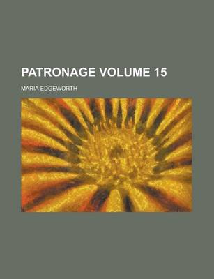 Book cover for Patronage Volume 15