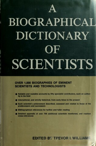Cover of A Williams: Biographical Dictionary of S