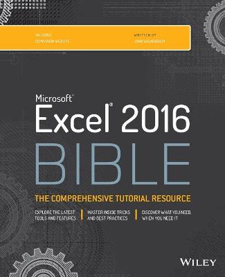 Book cover for Excel 2016 Bible