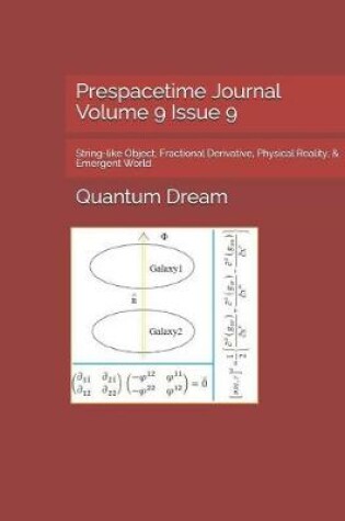 Cover of Prespacetime Journal Volume 9 Issue 9