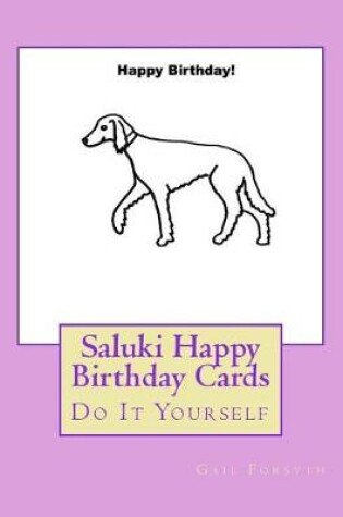 Cover of Saluki Happy Birthday Cards
