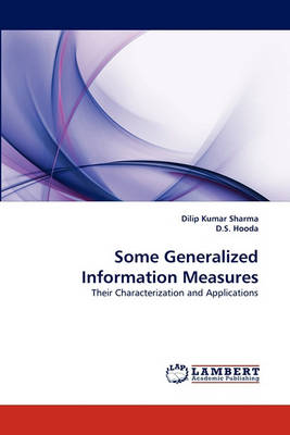 Book cover for Some Generalized Information Measures