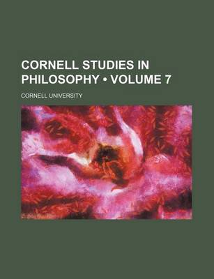 Book cover for Cornell Studies in Philosophy (Volume 7)