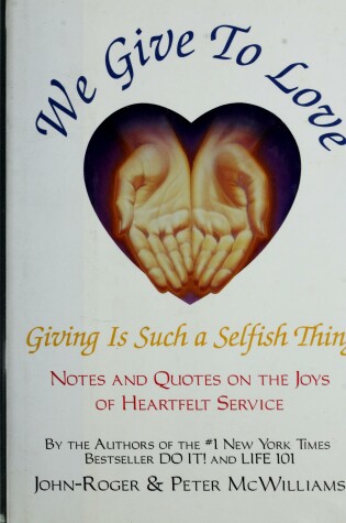 Book cover for We Give to Love