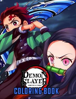 Book cover for Demon Slayer Coloring Book