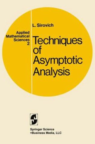 Cover of Techniques of Asymptotic Analysis