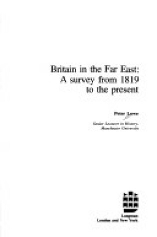 Cover of Britain in the Far East