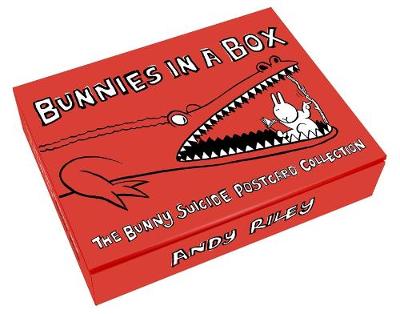 Book cover for Bunnies in a Box: The Bunny Suicides Postcard Collection