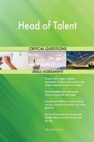 Cover of Head of Talent Critical Questions Skills Assessment