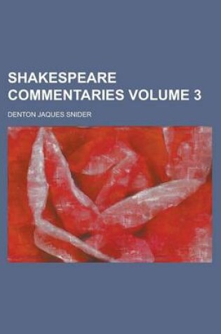 Cover of Shakespeare Commentaries