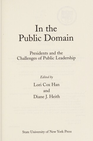 Cover of In the Public Domain