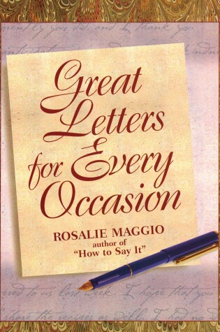 Cover of Great Letters for Every Occasion