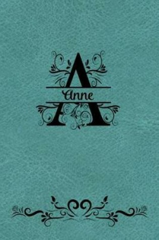 Cover of Split Letter Personalized Name Journal - Anne