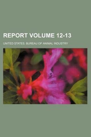 Cover of Report Volume 12-13