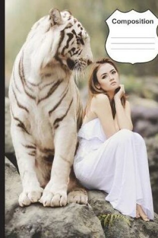 Cover of White Tiger Composition Notebook