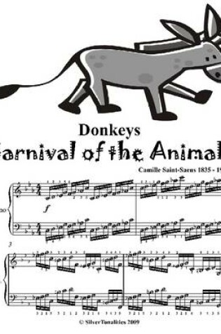 Cover of Donkeys Carnival of the Animals -  Elementary Piano Sheet Music Junior Edition