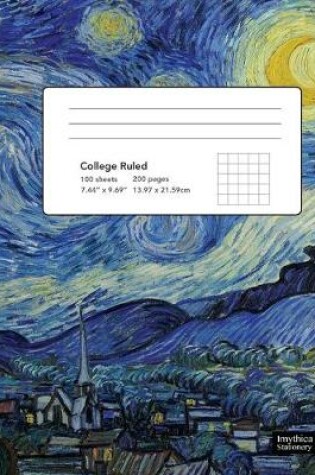 Cover of Starry Night Van Gogh Composition Book College Ruled Notebook