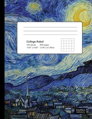 Book cover for Starry Night Van Gogh Composition Book College Ruled Notebook