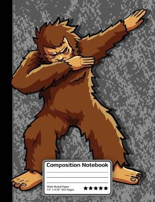 Book cover for Dabbing Bigfoot Dance Composition Notebook