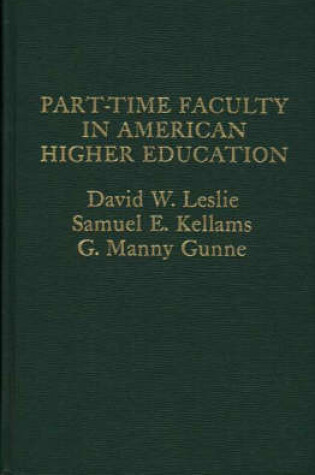 Cover of Part-time Faculty in American Higher Education.