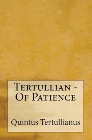 Cover of Of Patience