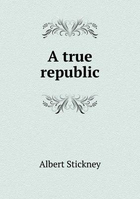 Book cover for A True Republic