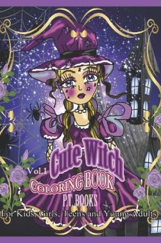 Cover of Cute Witch Coloring Book