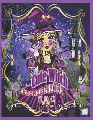 Book cover for Cute Witch Coloring Book