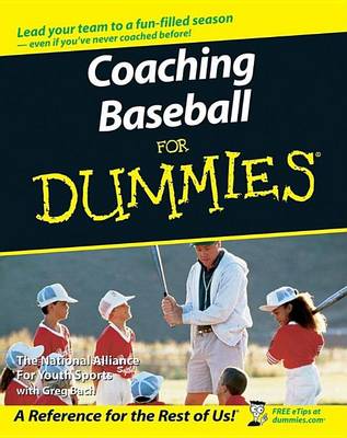 Book cover for Coaching Baseball for Dummies