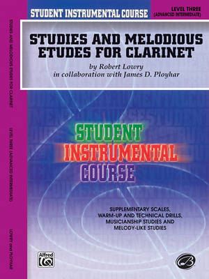 Book cover for Studies and Melodious Etudes for Clarinet, Lev III