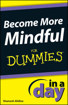 Book cover for Become More Mindful In A Day For Dummies