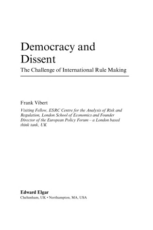 Cover of Democracy and Dissent