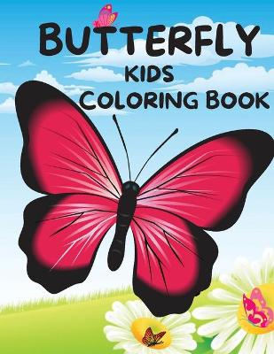 Cover of Butterfly Kids Coloring Book