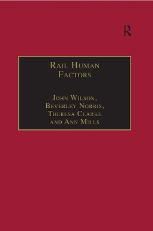 Cover of Rail Human Factors