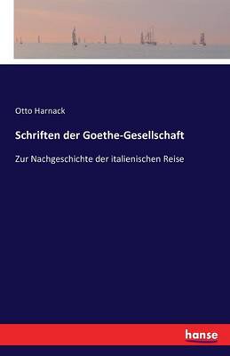 Book cover for Schriften der Goethe-Gesellschaft