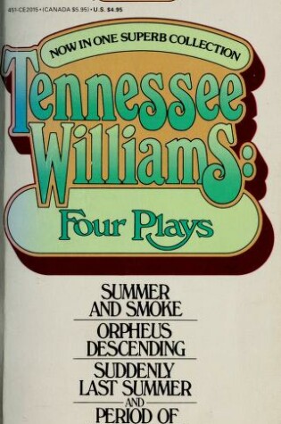 Cover of Four Plays by Tennessee Williams