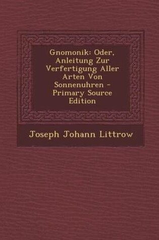 Cover of Gnomonik