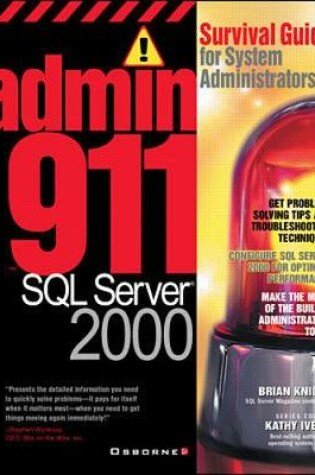 Cover of Admin911: SQL Server 2000