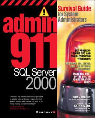 Book cover for Admin911: SQL Server 2000