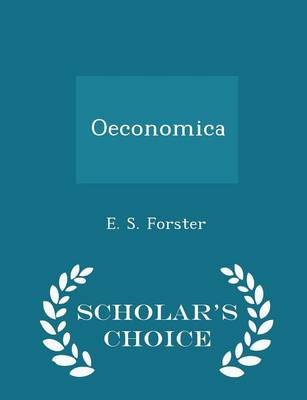 Book cover for Oeconomica - Scholar's Choice Edition