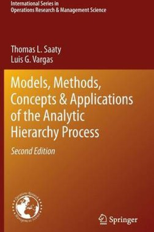 Cover of Models, Methods, Concepts & Applications of the Analytic Hierarchy Process