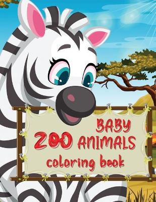 Book cover for Zoo animals coloring book