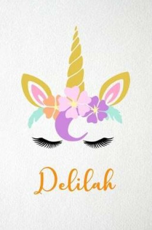 Cover of Delilah A5 Lined Notebook 110 Pages