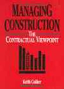 Book cover for Managing Construction